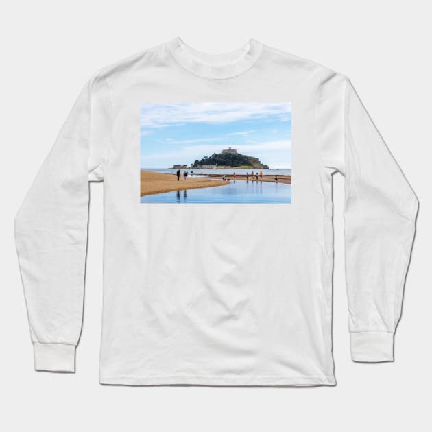 St Michael's Mount, Marazion, Cornwall Long Sleeve T-Shirt by GrahamPrentice